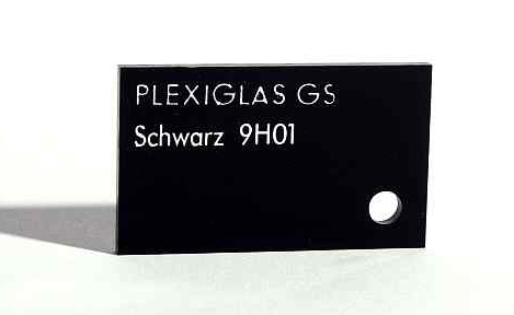 Черное оргстекло PLEXIGLAS® GS Black 9H01 GT